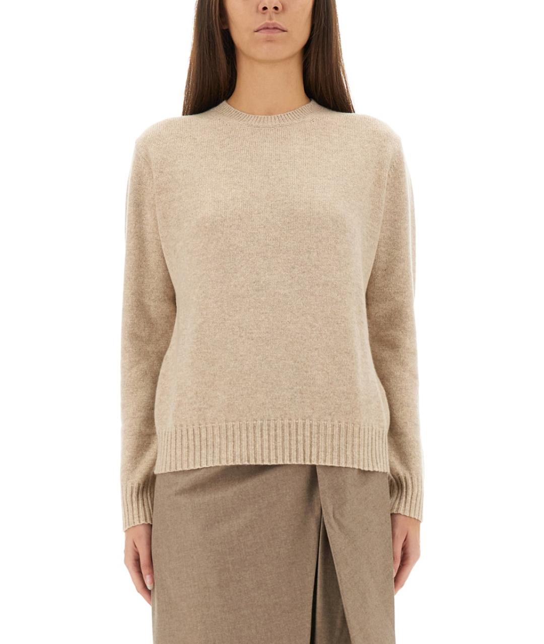 MAX MARA Бежевый кашемировый джемпер / свитер, фото 5