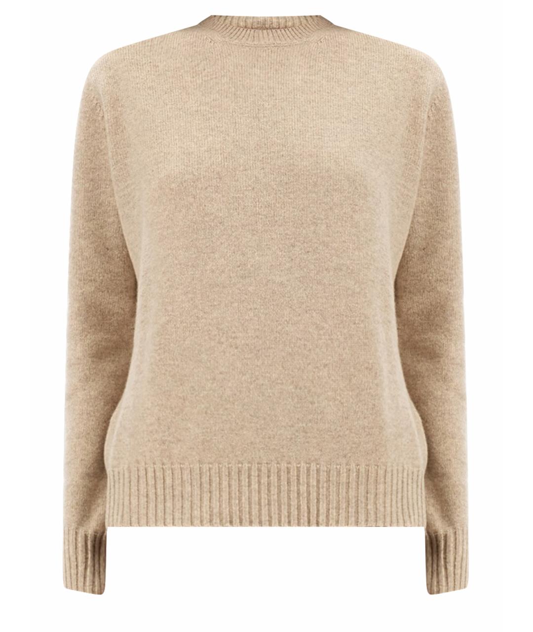 MAX MARA Бежевый кашемировый джемпер / свитер, фото 1