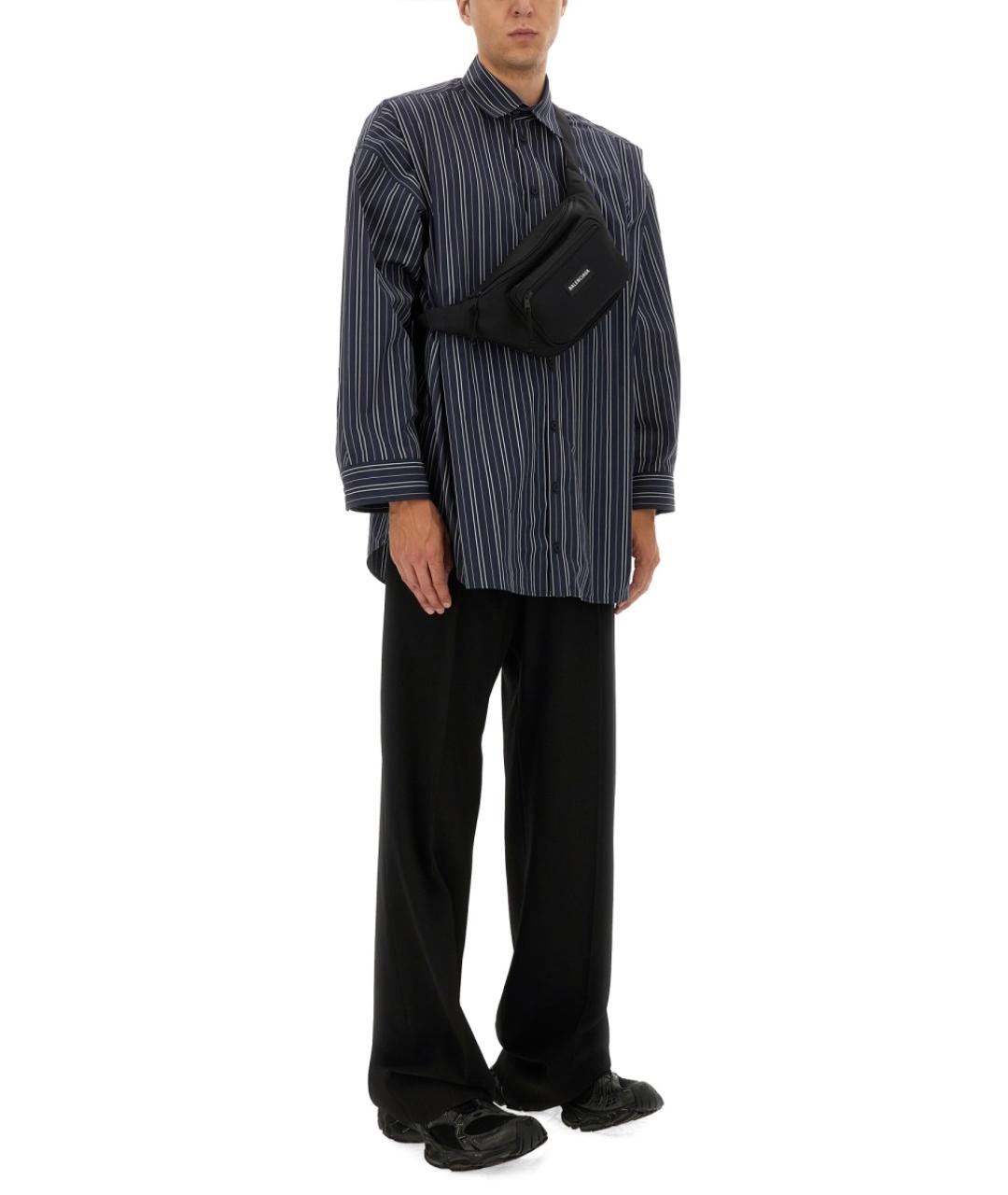 BALENCIAGA Синяя хлопковая рубашка, фото 8