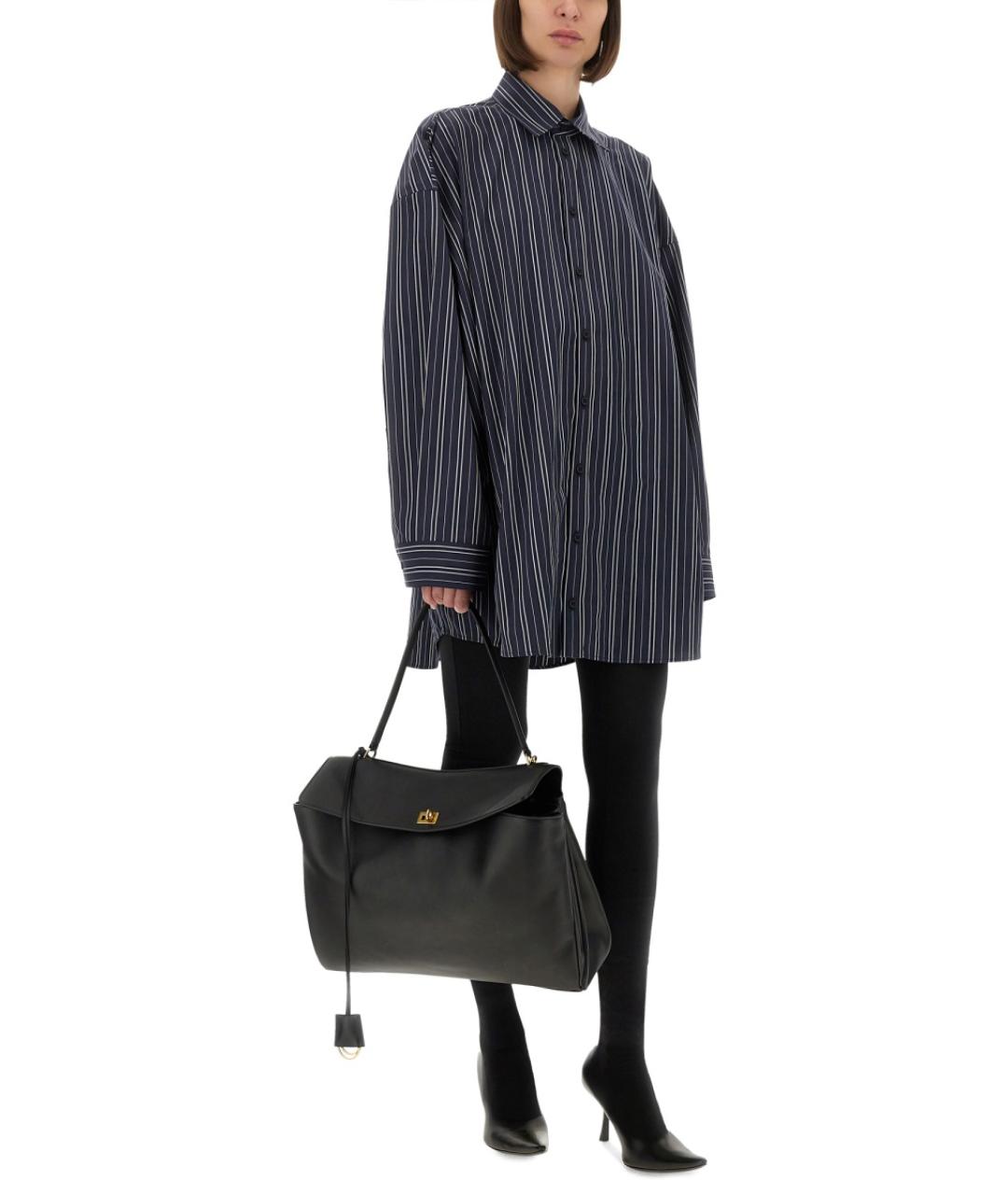 BALENCIAGA Синяя хлопковая рубашка, фото 3