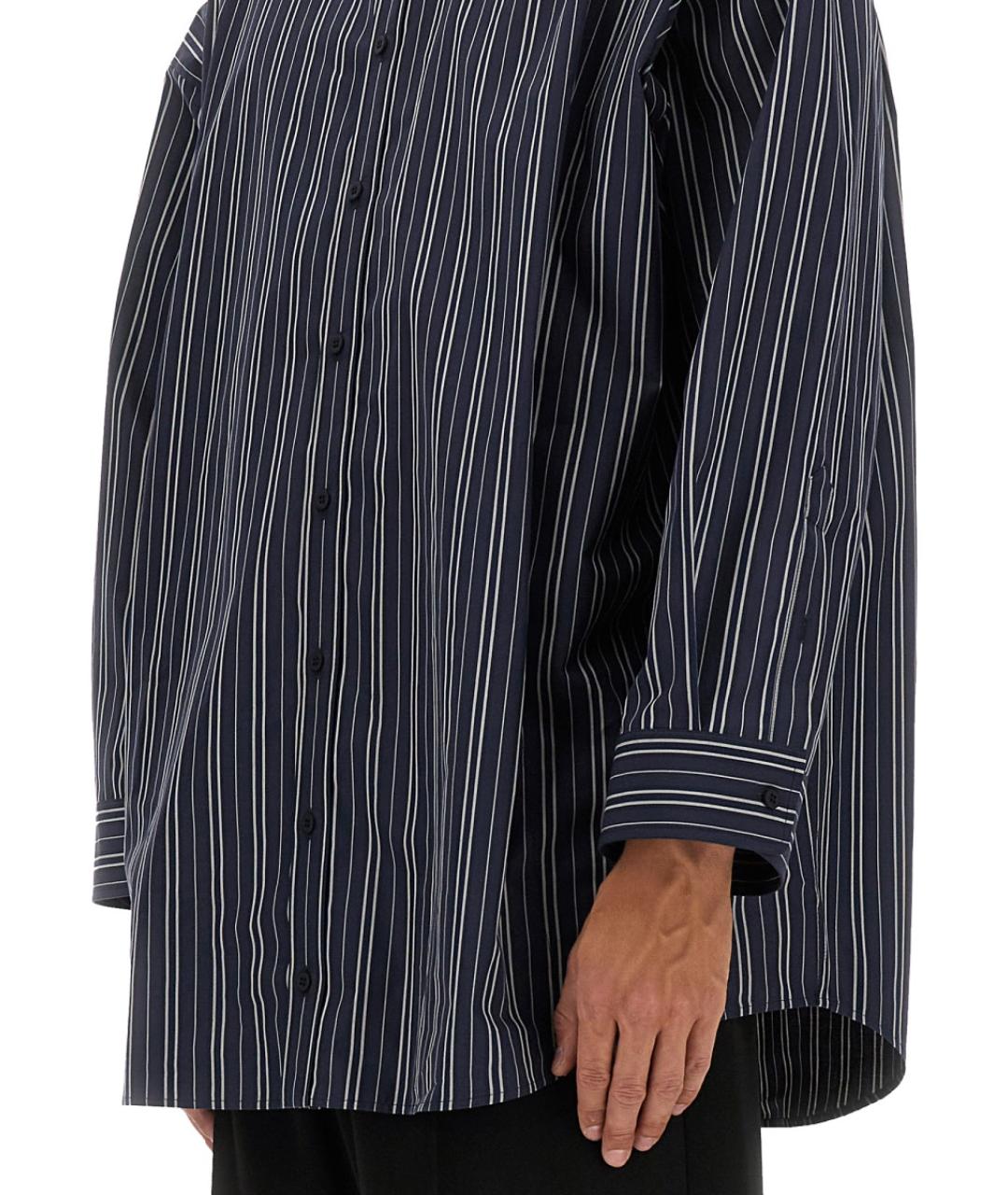 BALENCIAGA Синяя хлопковая рубашка, фото 5