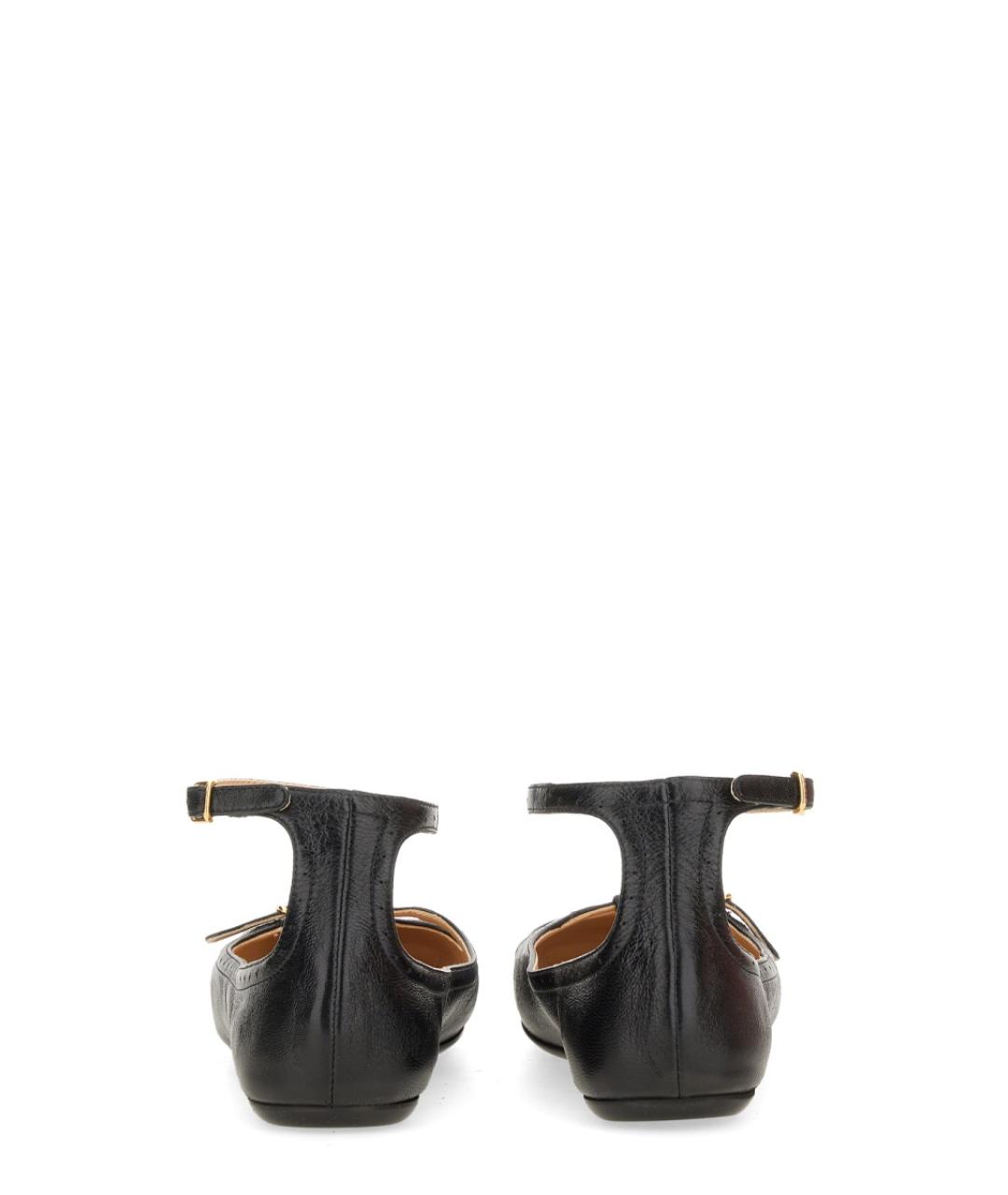 CHLOE Черные кожаные балетки, фото 3