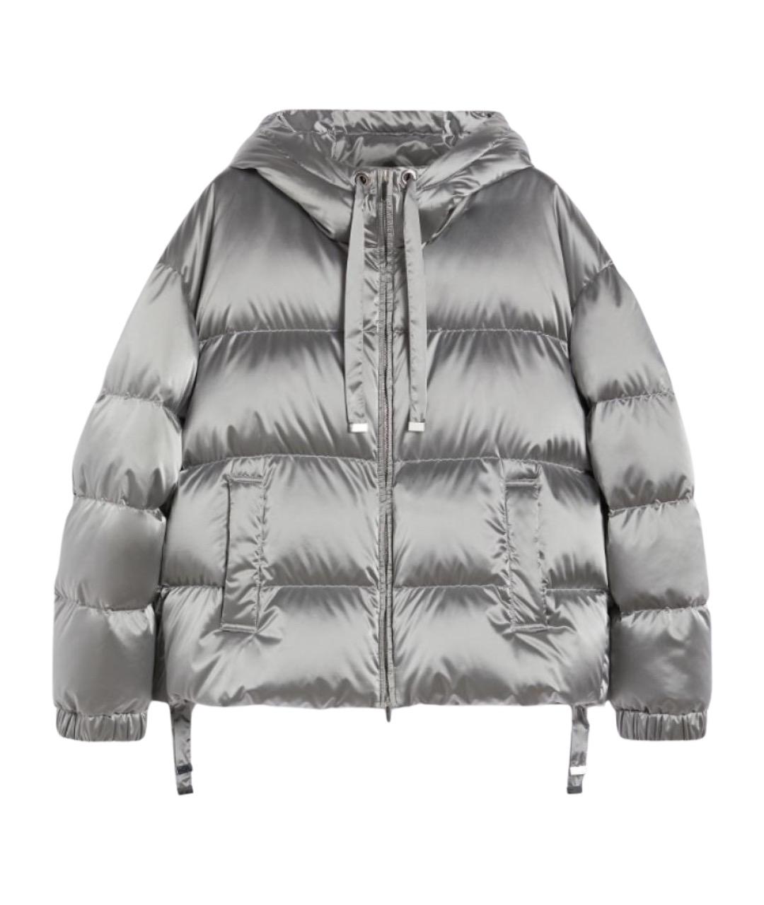 'S MAX MARA Серебряная полиамидовая куртка, фото 1