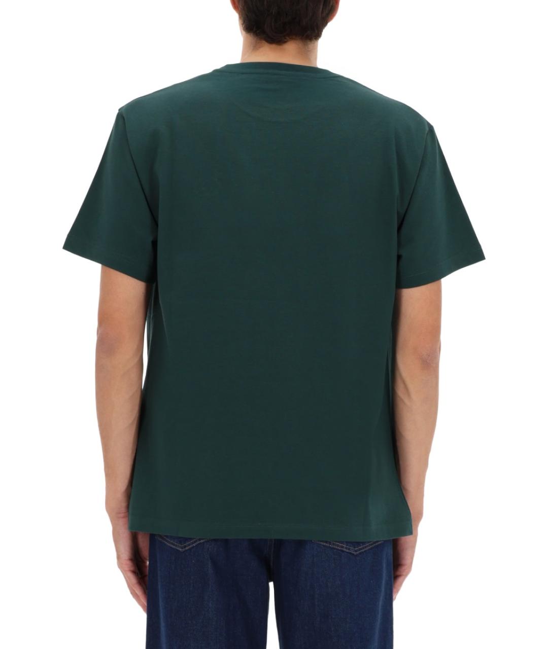 GUCCI Зеленая хлопковая футболка, фото 3