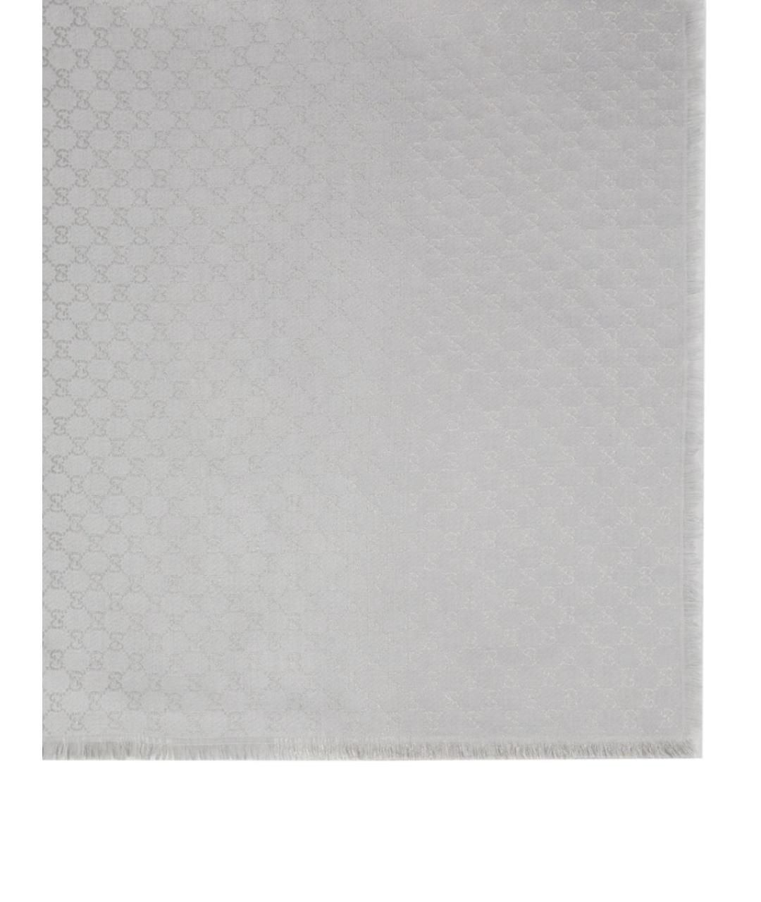 GUCCI Серый шерстяной платок, фото 1