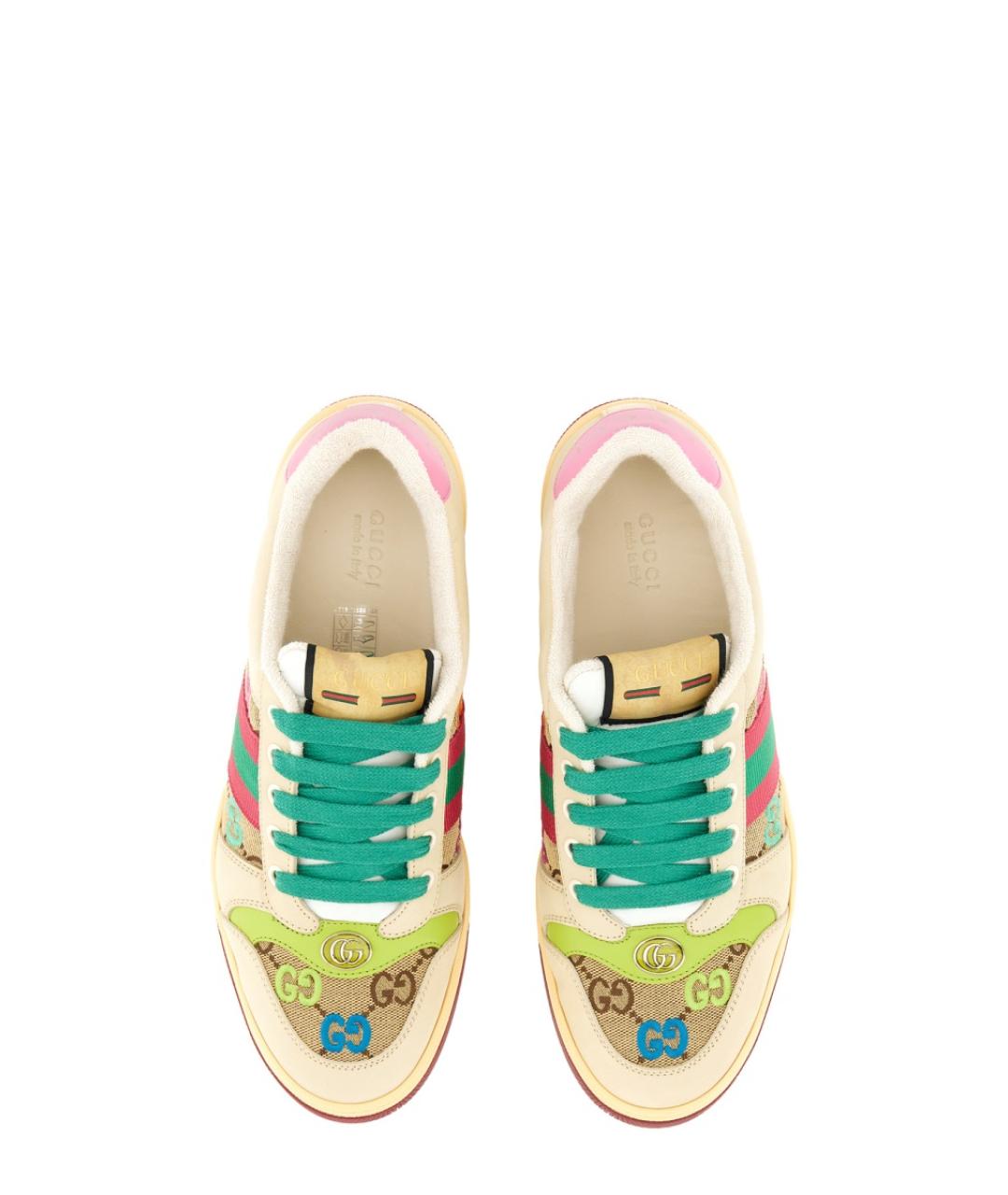 GUCCI Мульти текстильные кеды, фото 6