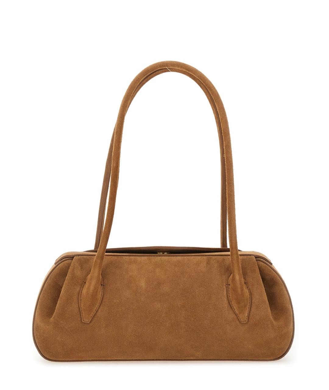 YUZEFI Коричневая замшевая сумка через плечо, фото 1