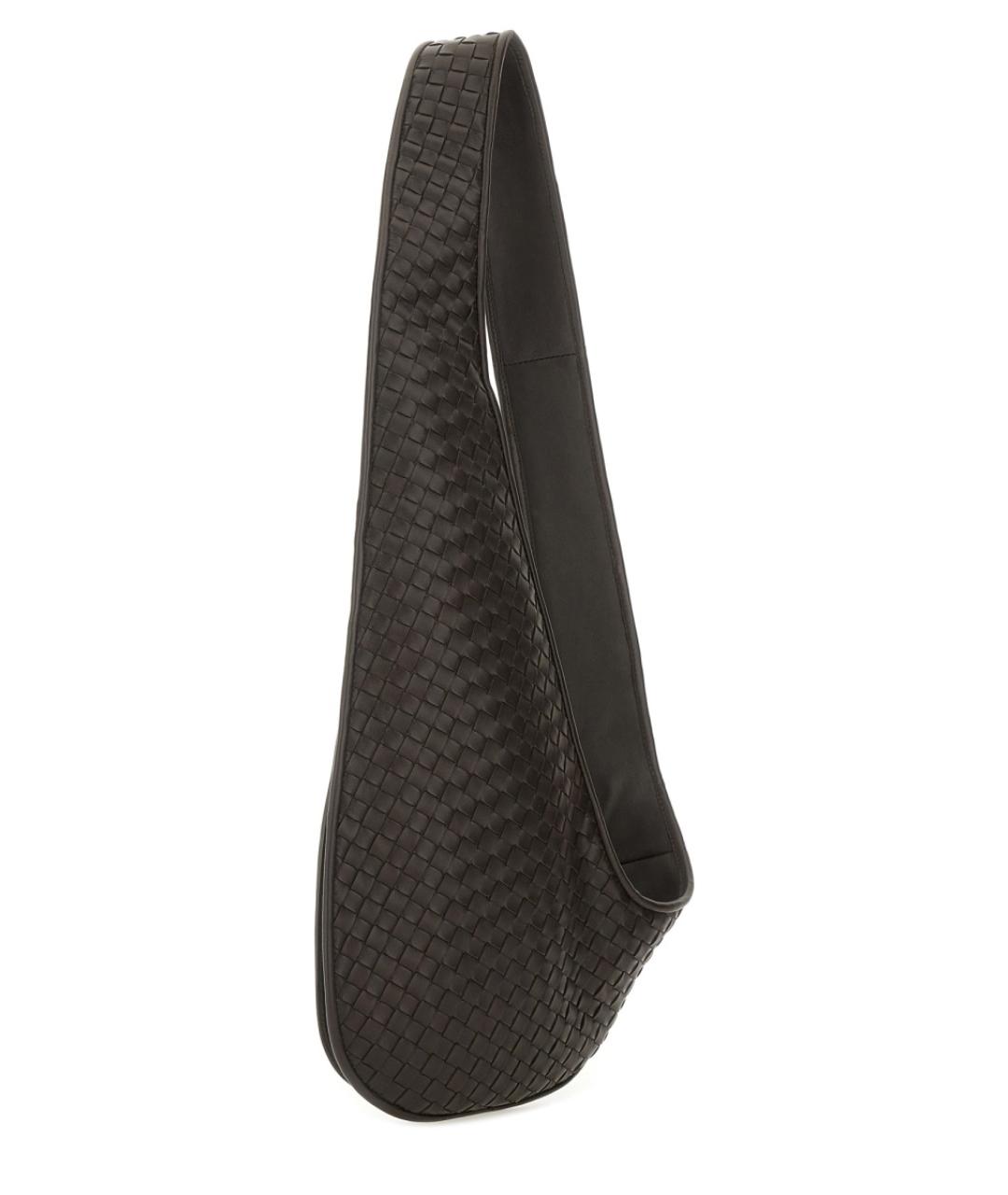 BOTTEGA VENETA Коричневая кожаная сумка на плечо, фото 3