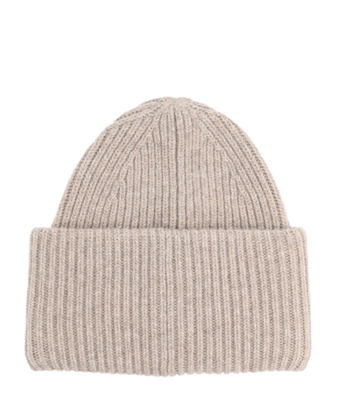 ACNE STUDIOS Бежевая шерстяная шапка, фото 2
