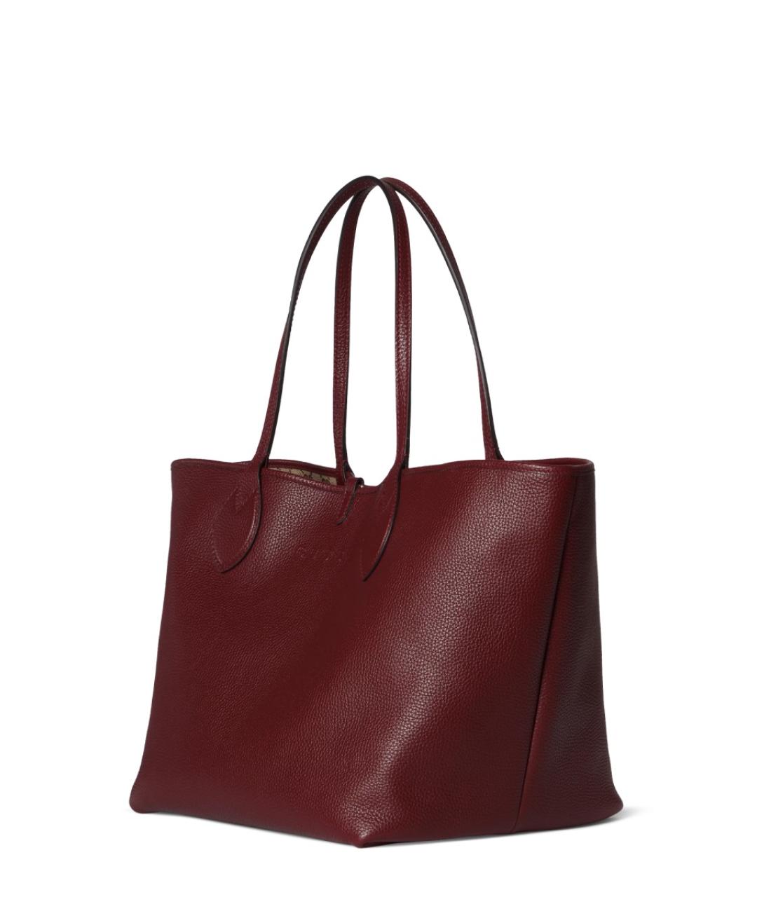 GUCCI Бордовая кожаная сумка тоут, фото 3