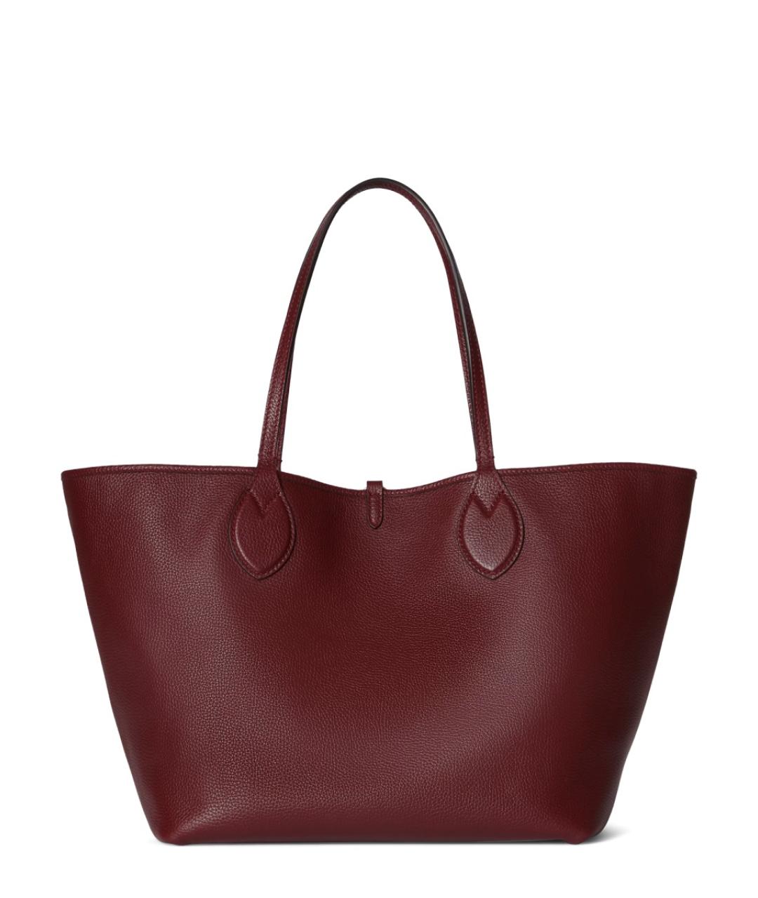 GUCCI Бордовая кожаная сумка тоут, фото 5