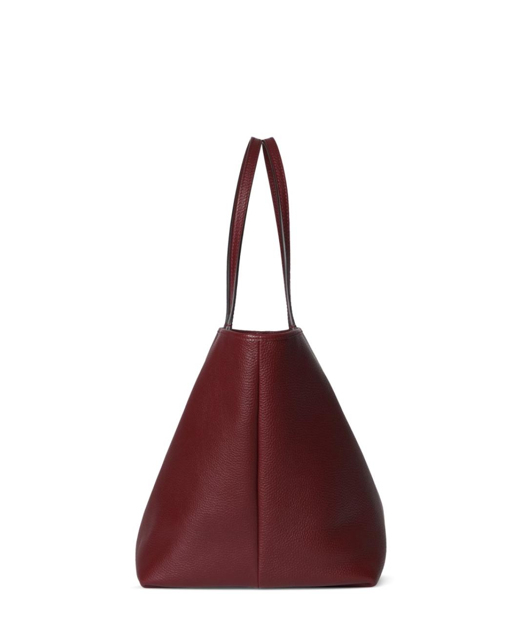 GUCCI Бордовая кожаная сумка тоут, фото 6