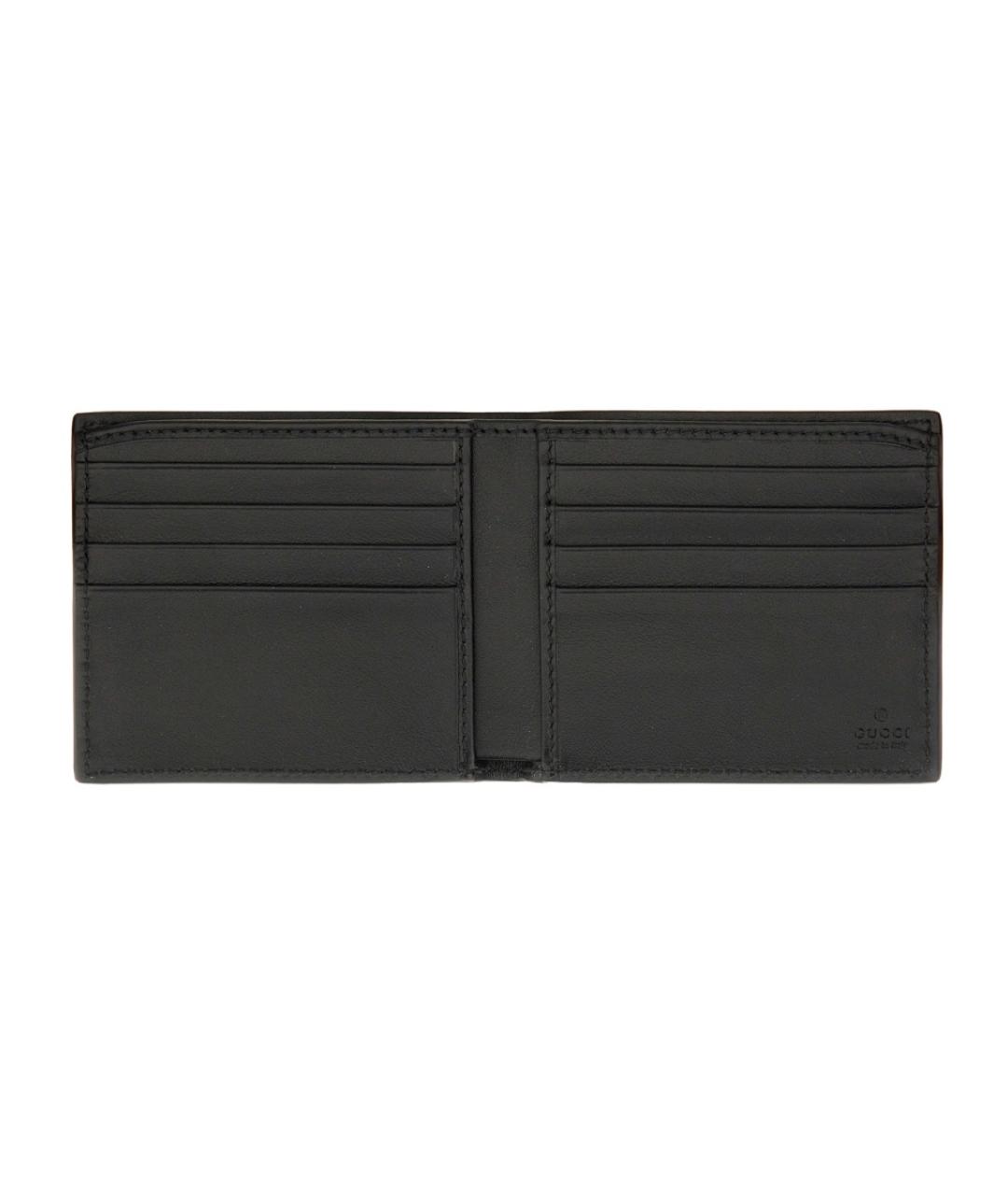 GUCCI Черный кожаный кошелек, фото 3