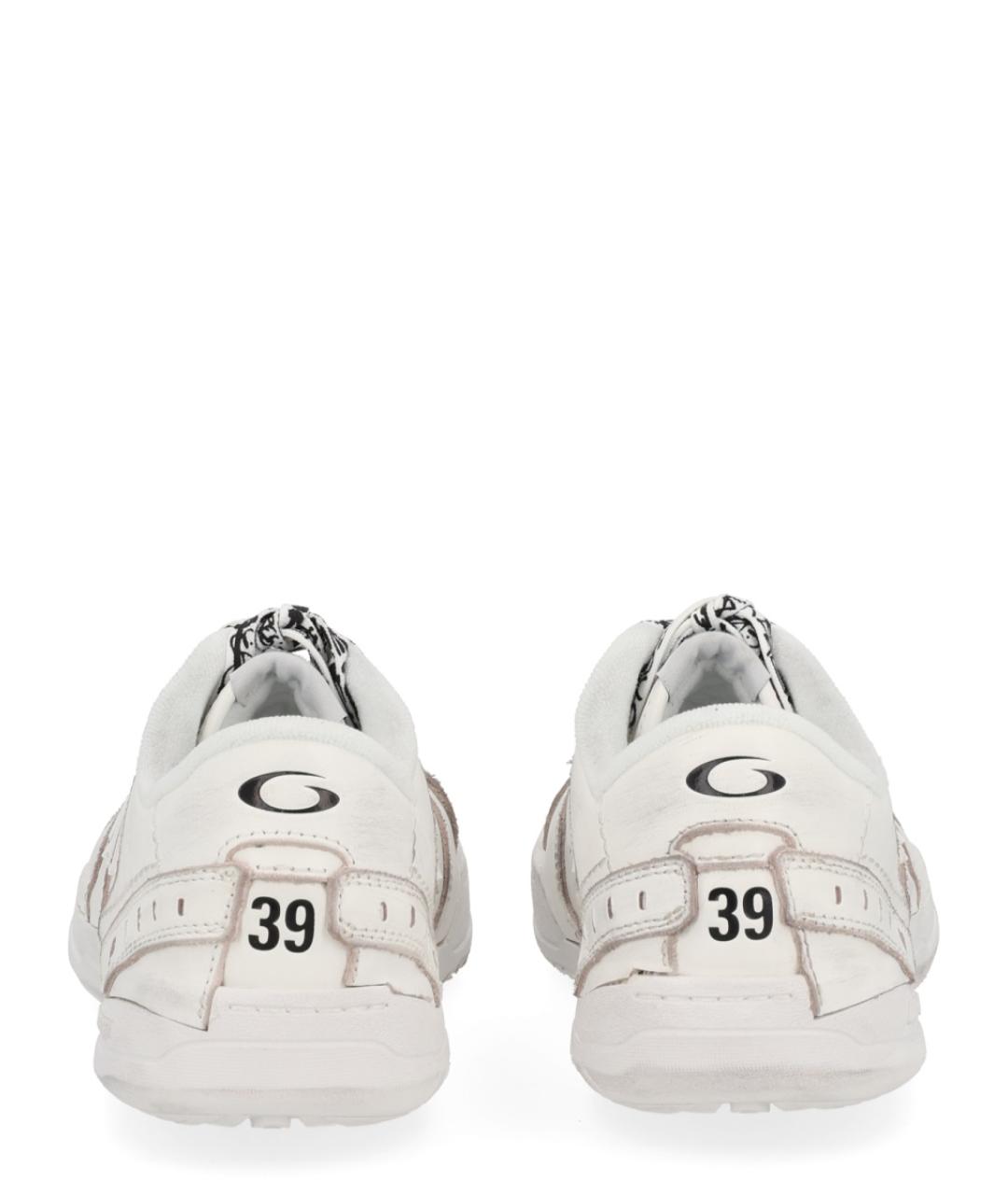 BALENCIAGA Белые кожаные кроссовки, фото 4