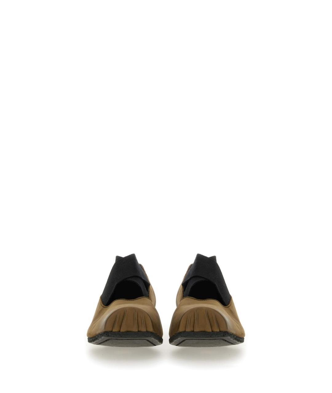 UMA WANG Коричневые кожаные балетки, фото 6