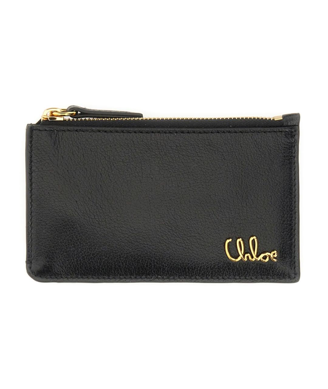 CHLOE Черный кожаный кошелек, фото 1