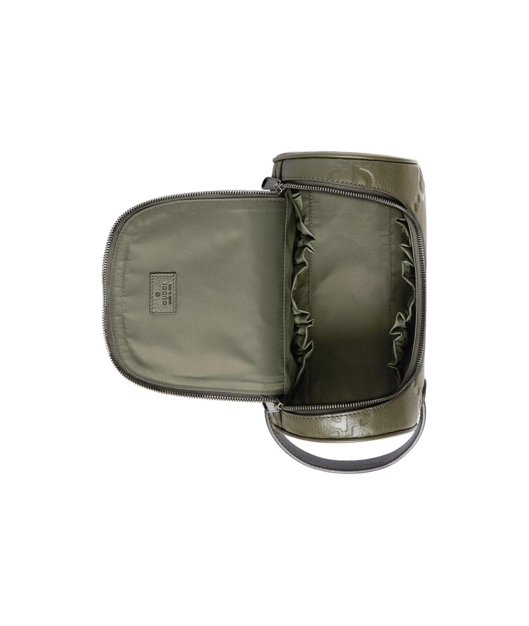 GUCCI Зеленая кожаная косметичка, фото 7