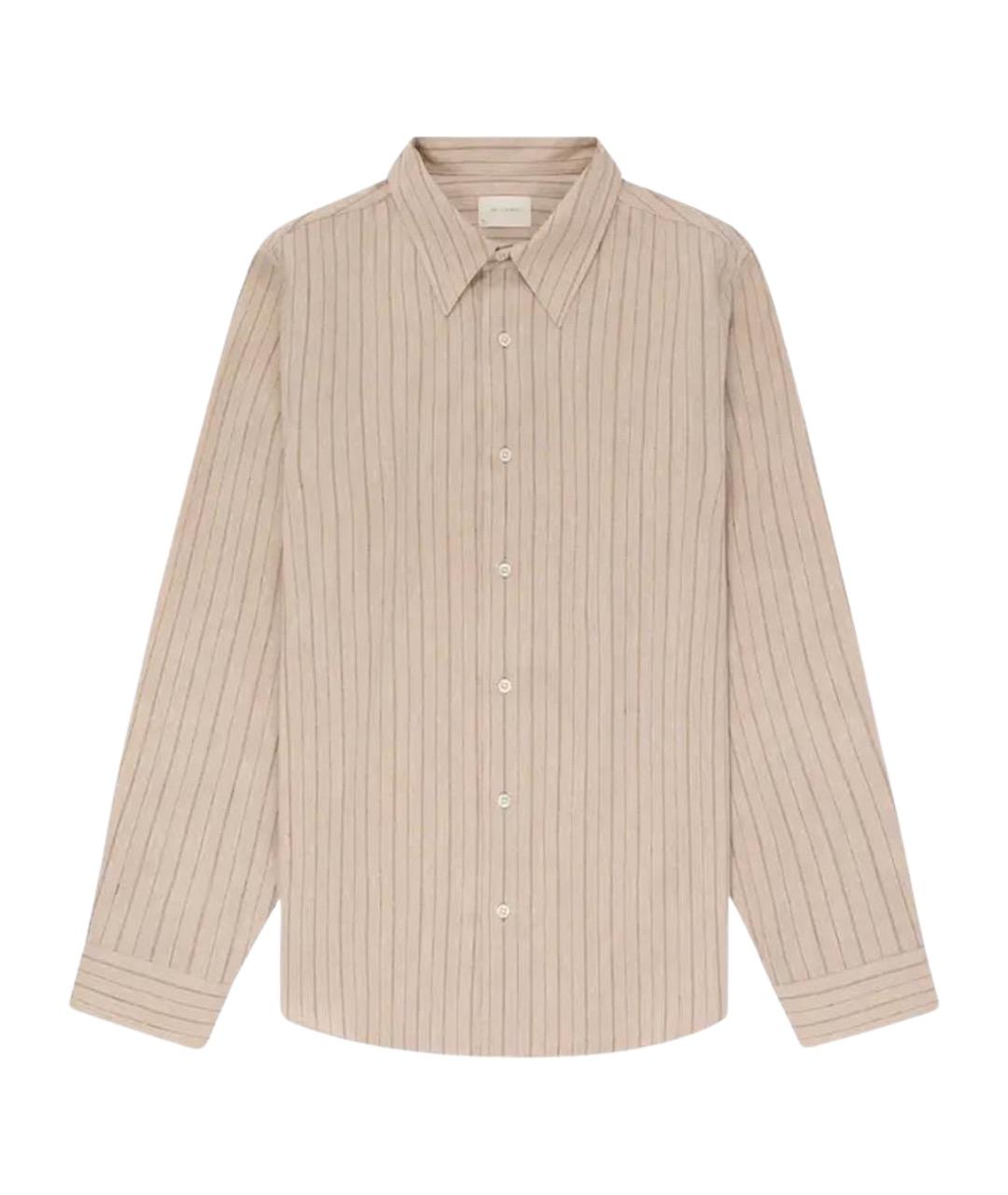 DRIES VAN NOTEN Бежевая хлопковая кэжуал рубашка, фото 1