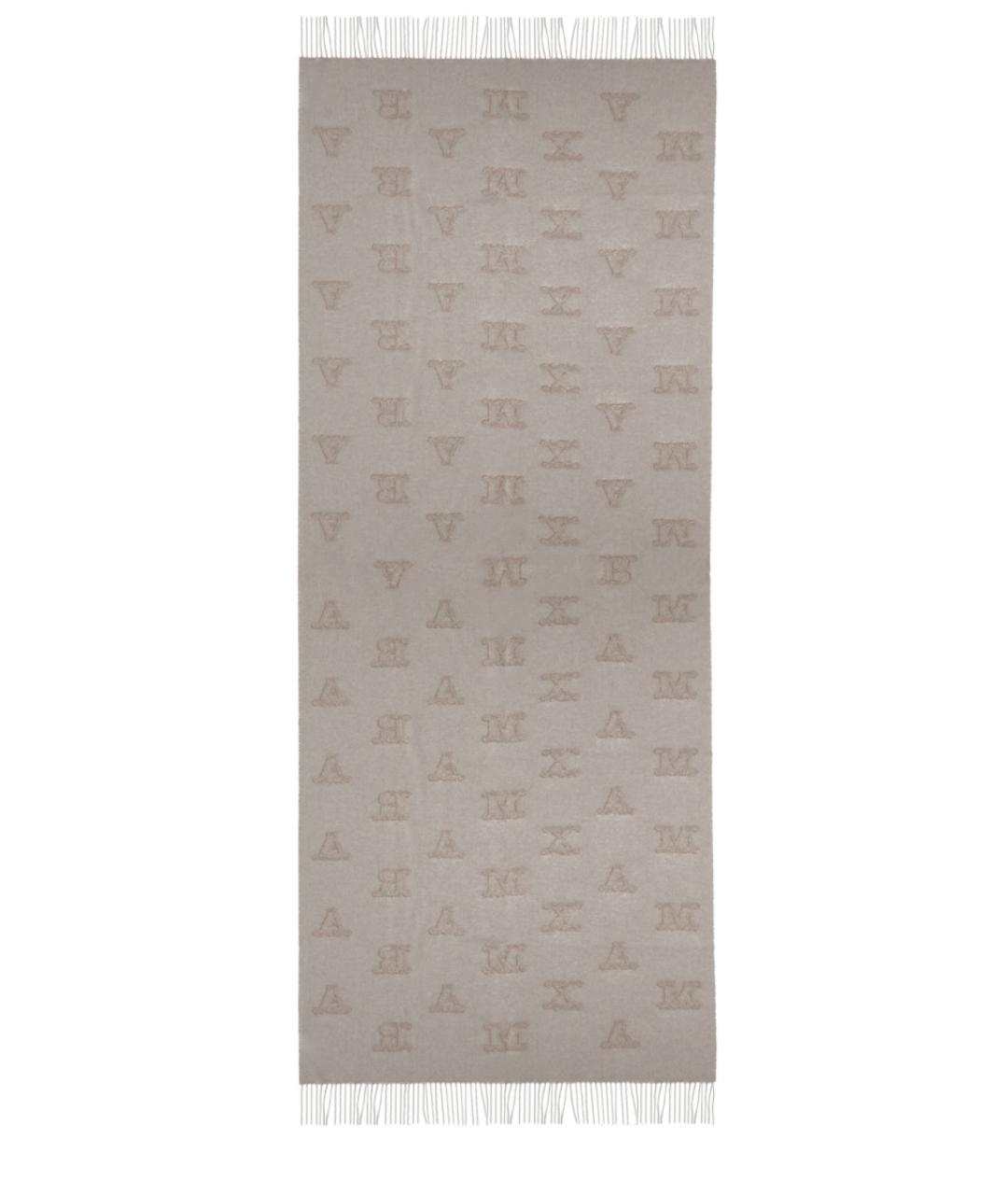 MAX MARA Бежевый кашемировый шарф, фото 3