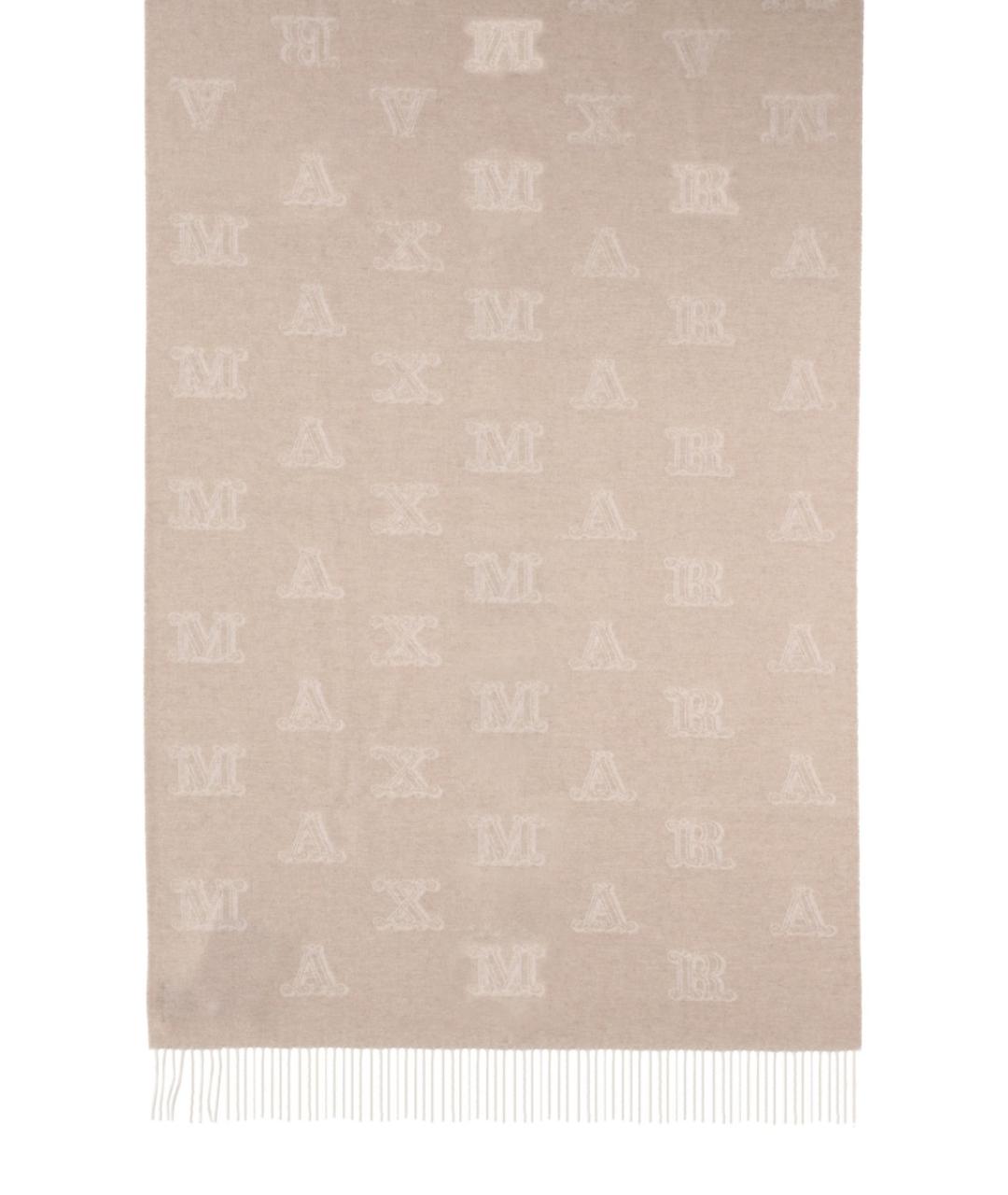 MAX MARA Бежевый кашемировый шарф, фото 2