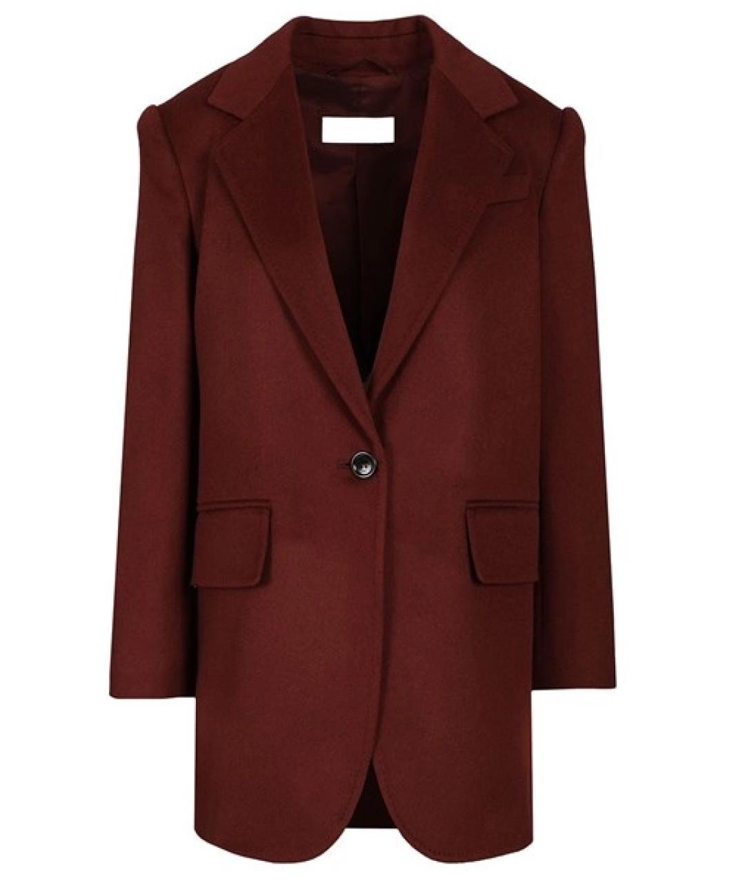 MAX MARA Красное атласное пальто, фото 1