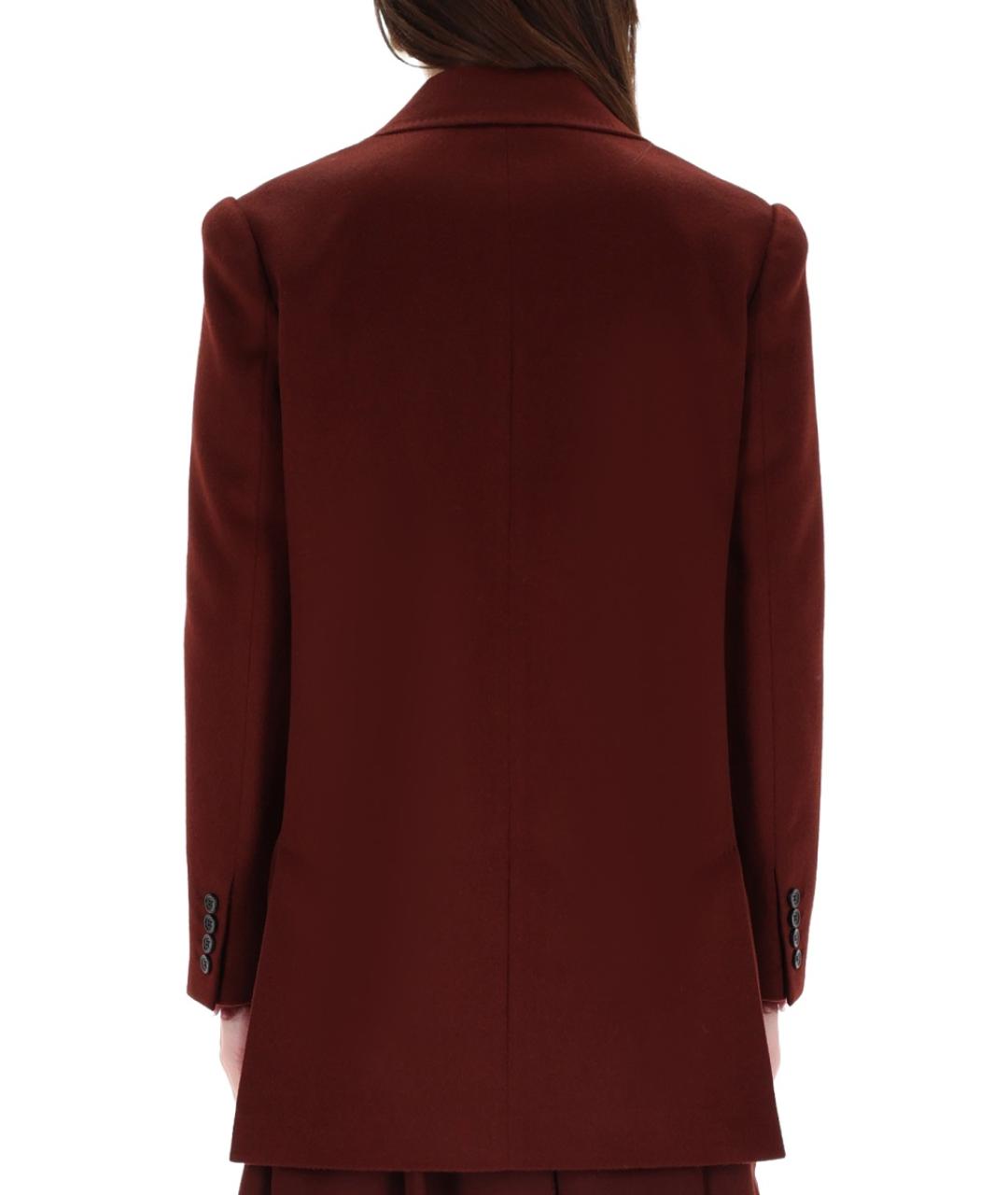 MAX MARA Красное атласное пальто, фото 3