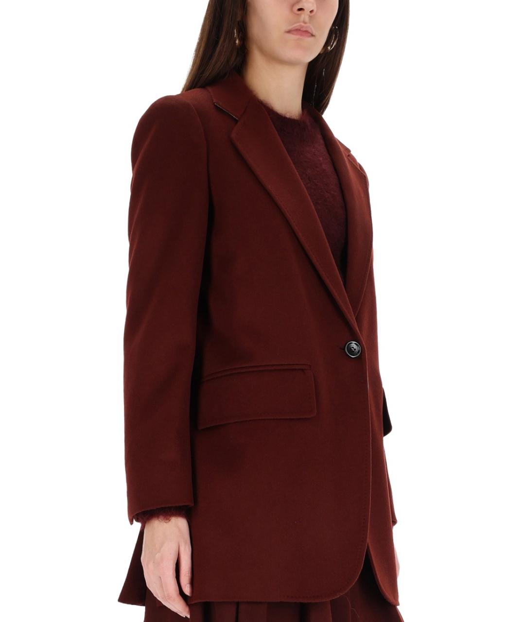 MAX MARA Красное атласное пальто, фото 4