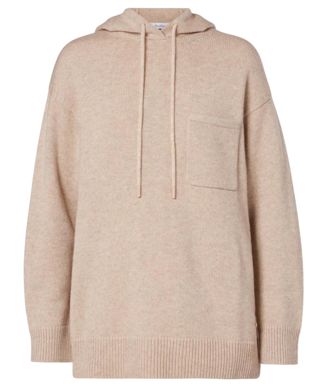 MAX MARA Бежевый шерстяной джемпер / свитер, фото 1