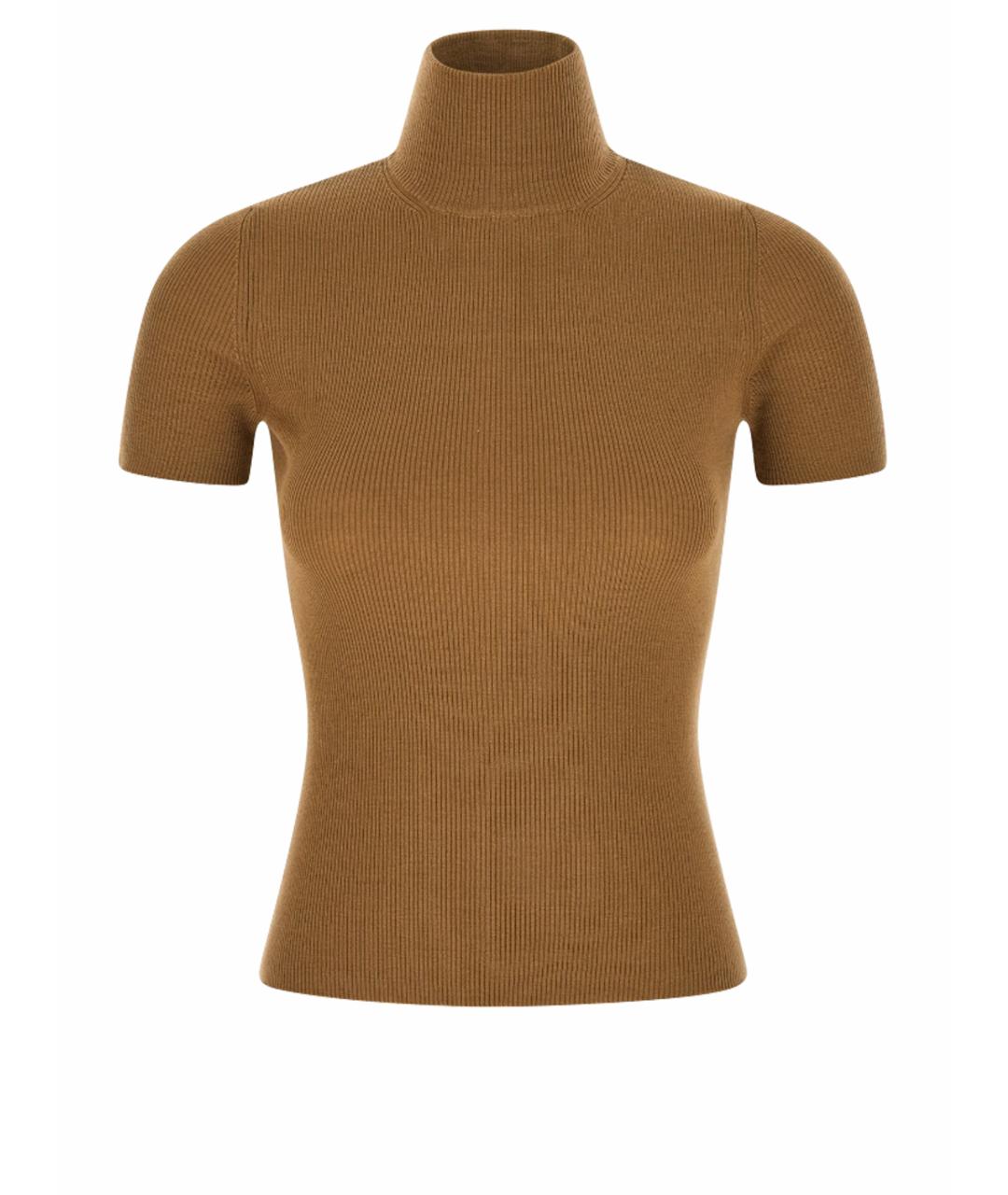 MAX MARA Бежевая шерстяная водолазка, фото 1