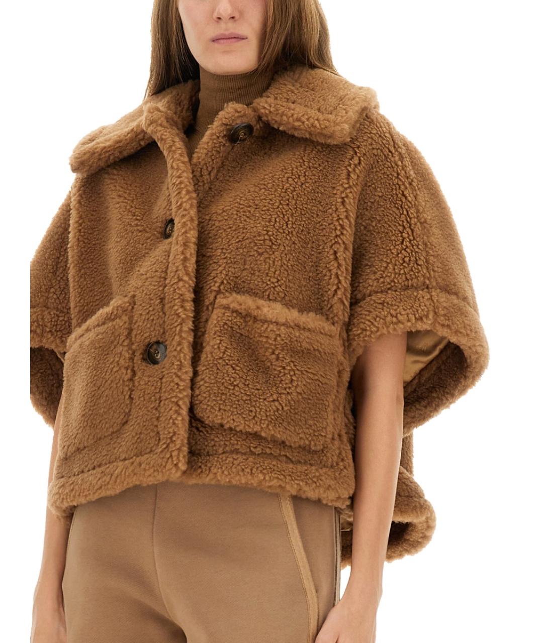 MAX MARA Бежевая шерстяная куртка, фото 5