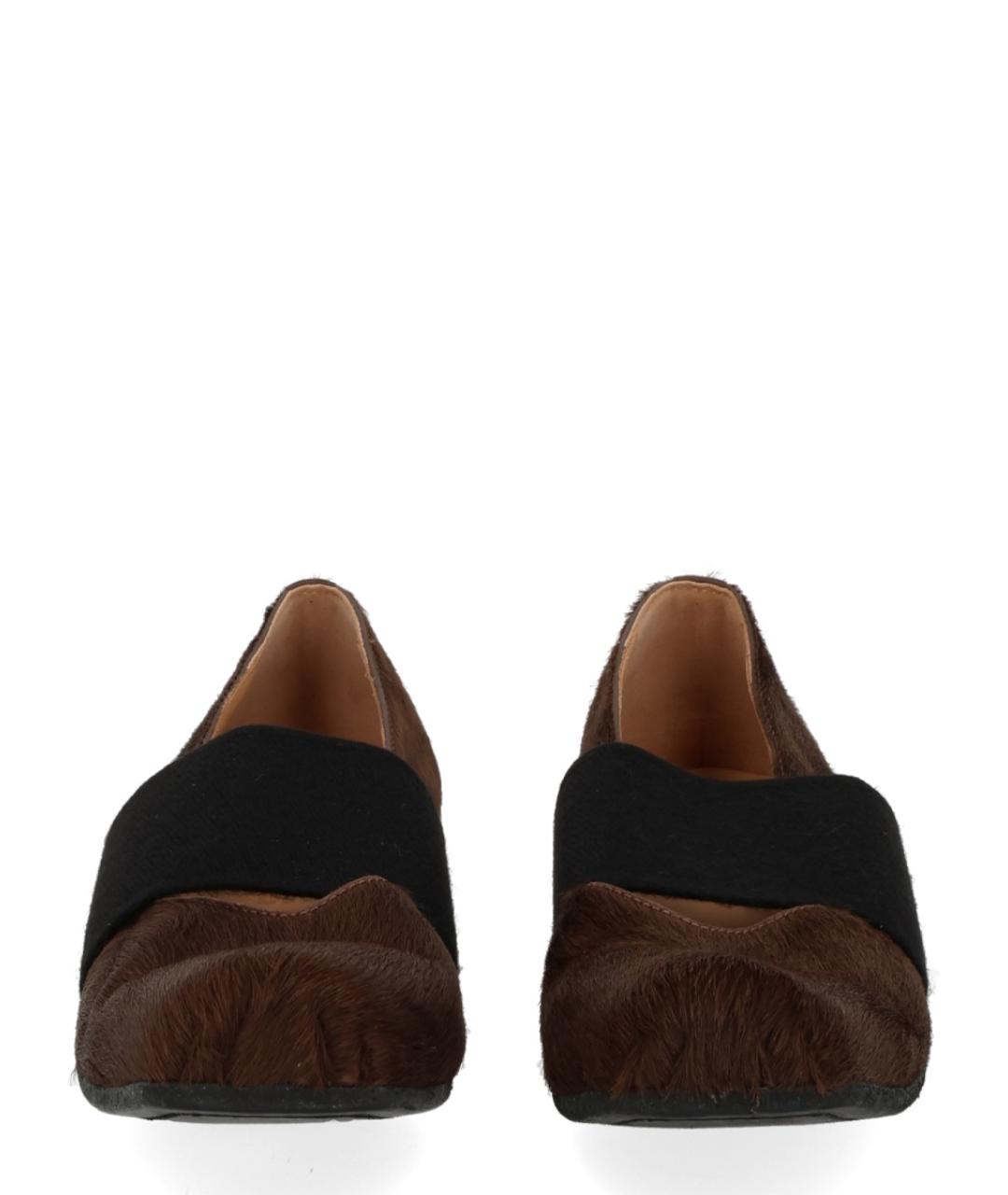 UMA WANG Серые кожаные балетки, фото 3