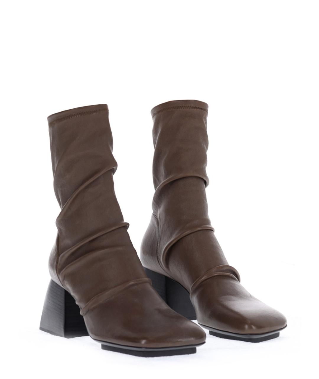 UMA WANG Коричневые ботильоны, фото 2