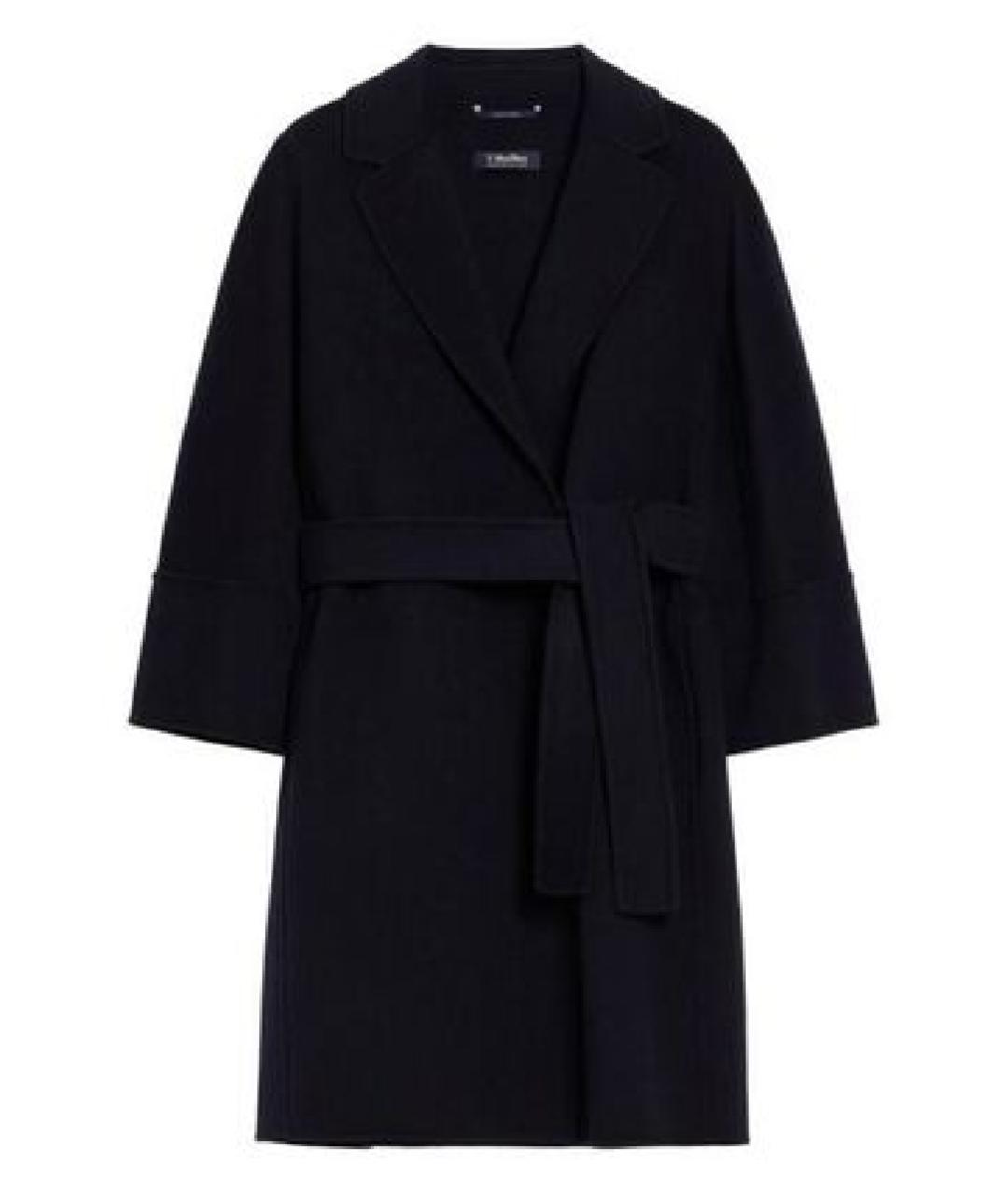 'S MAX MARA Синий шерстяной тренч/плащ, фото 1