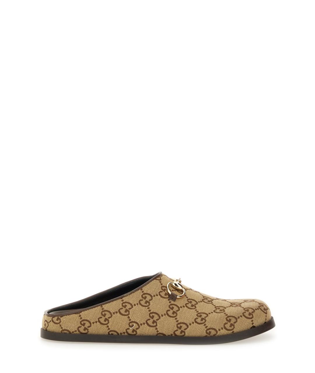 GUCCI Бежевые текстильные сандалии, фото 5