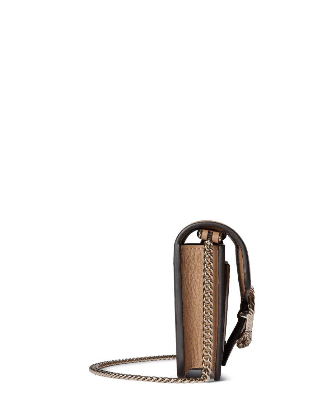 GUCCI Бежевый кожаный кошелек, фото 4