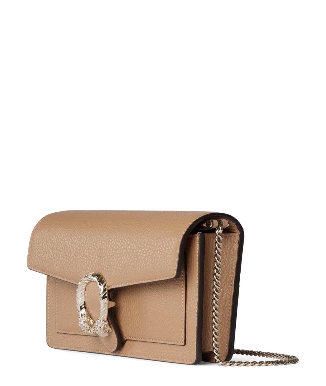 GUCCI Бежевый кожаный кошелек, фото 3