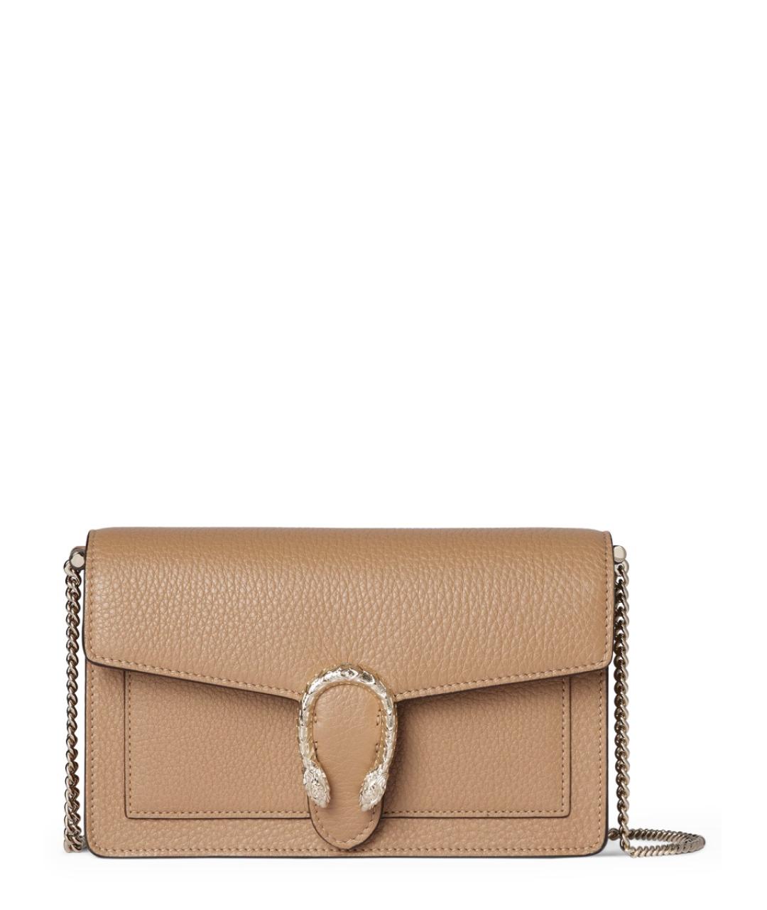 GUCCI Бежевый кожаный кошелек, фото 1