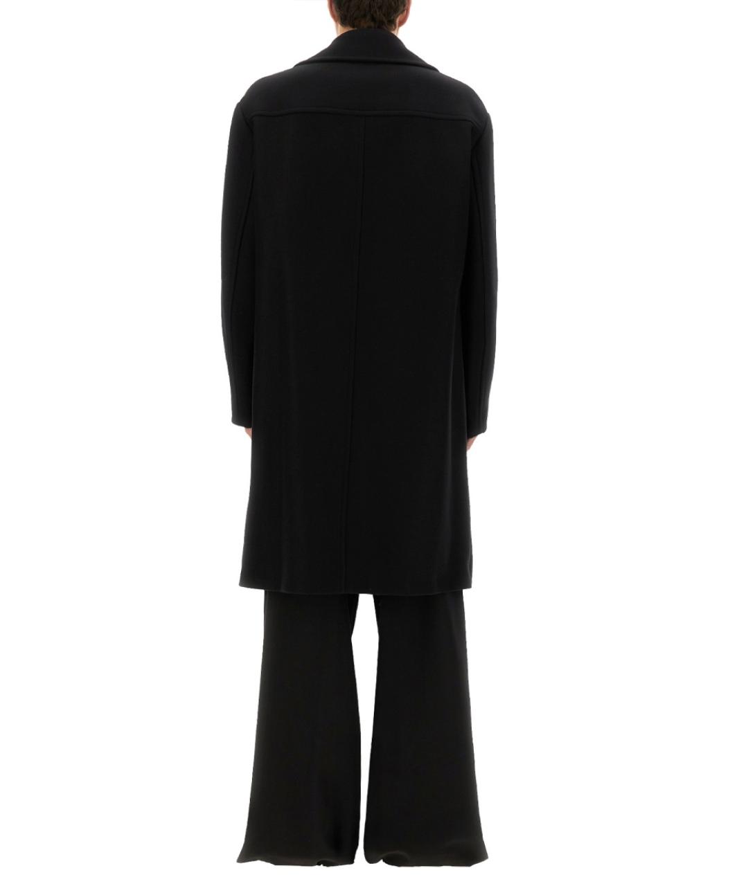 DRIES VAN NOTEN Черное шерстяное пальто, фото 4