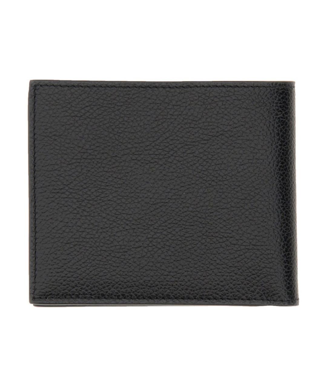 BALENCIAGA Черный кожаный кошелек, фото 3