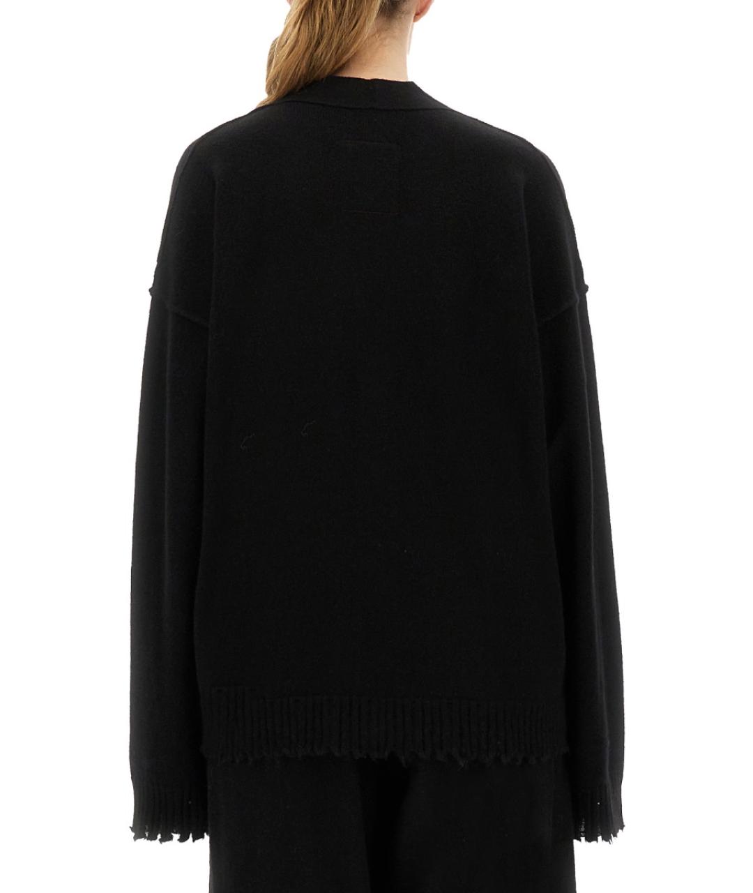 UMA WANG Черный кашемировый кардиган, фото 4