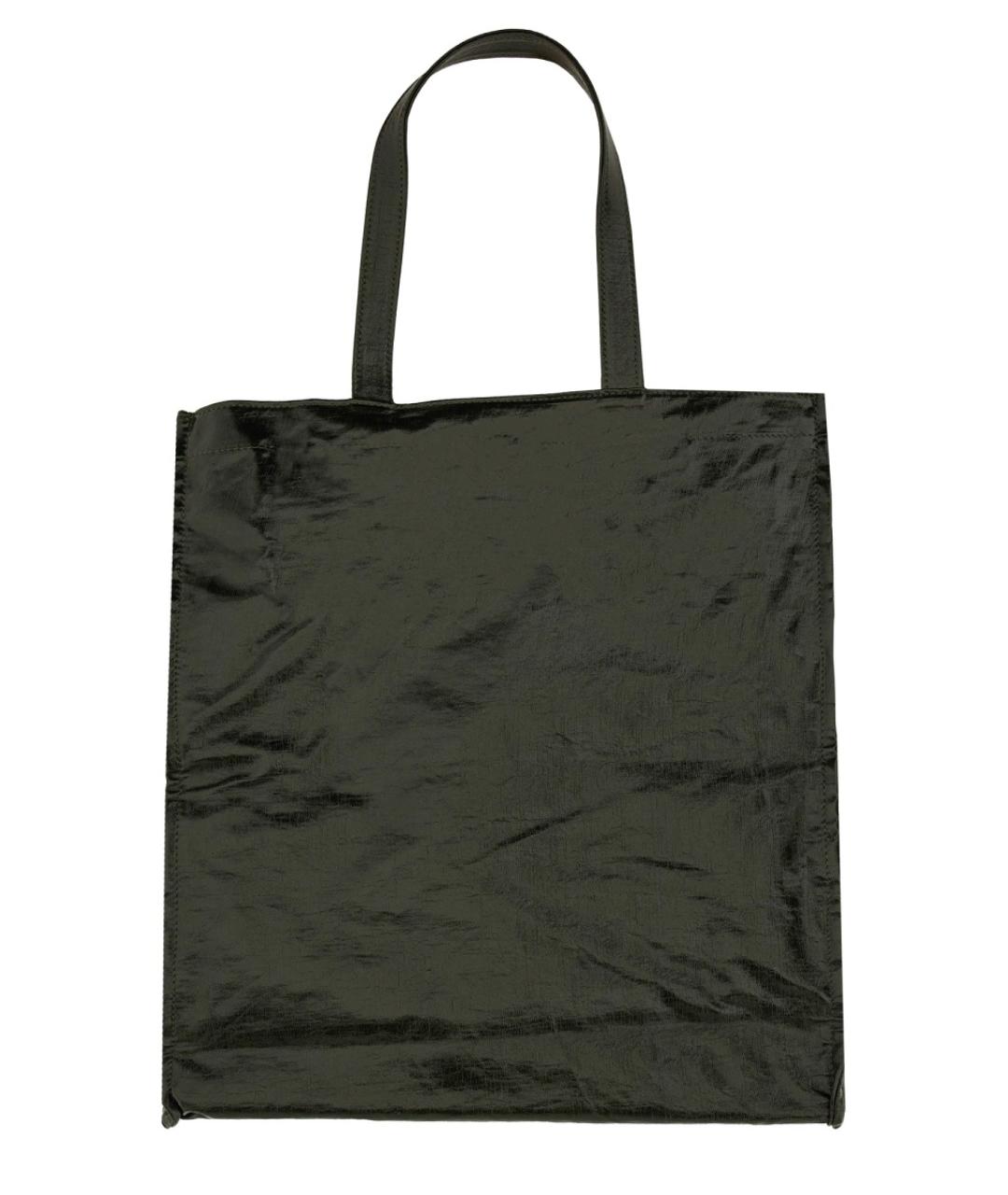 UMA WANG Коричневая льняная сумка тоут, фото 2