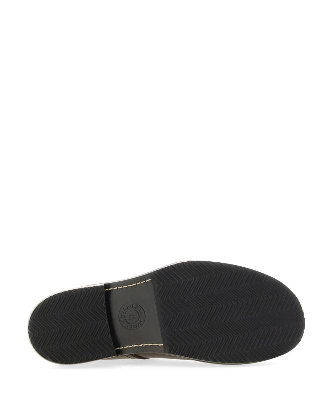 DRIES VAN NOTEN Коричневые кожаные шлепанцы, фото 5