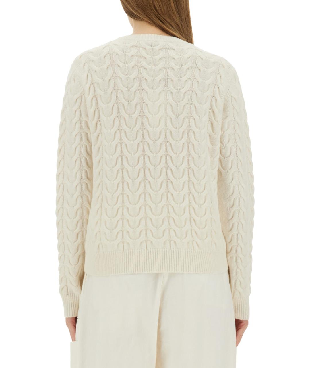 MAX MARA Белый кашемировый джемпер / свитер, фото 4