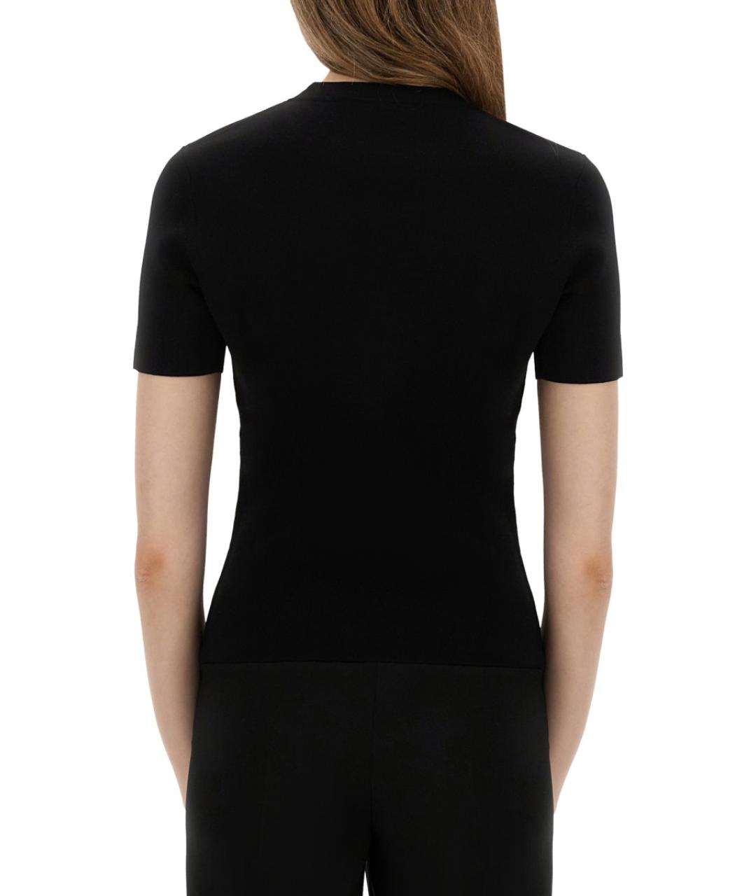 MAX MARA Черная вискозная футболка, фото 4