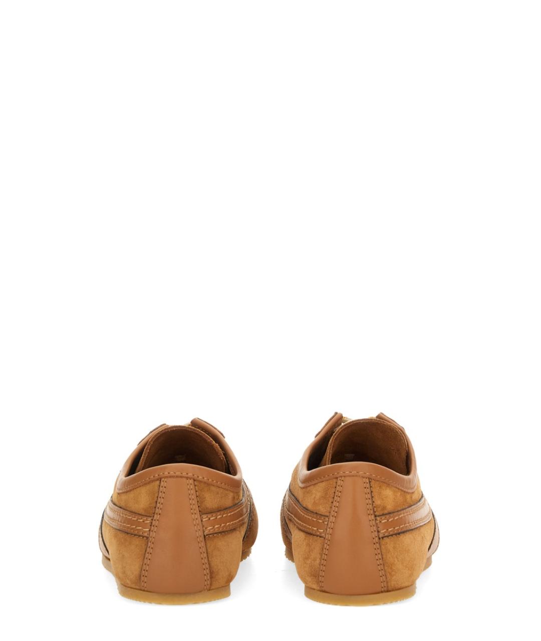 DRIES VAN NOTEN Коричневые кожаные кроссовки, фото 3