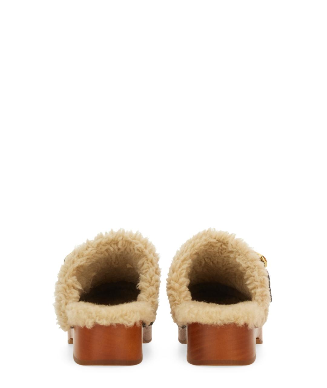 CHLOE Коричневые замшевые сабо, фото 3