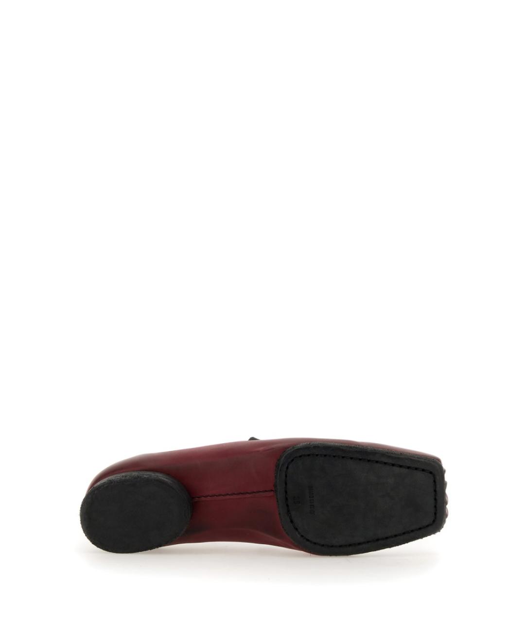 UMA WANG Красные кожаные балетки, фото 5