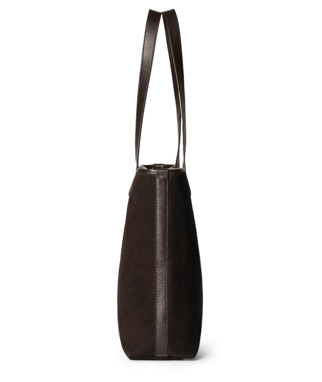 GUCCI Коричневая замшевая сумка тоут, фото 4