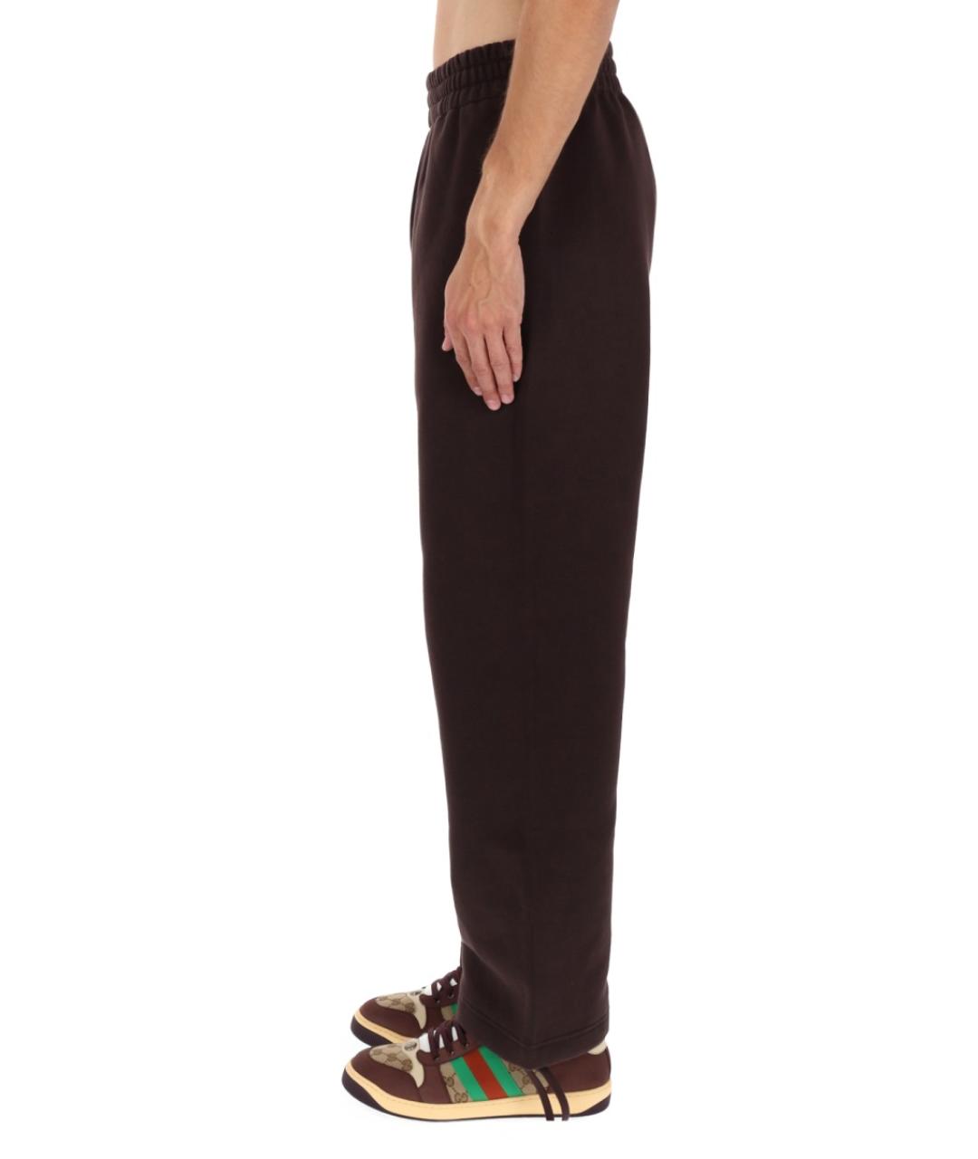 GUCCI Коричневые повседневные брюки, фото 4