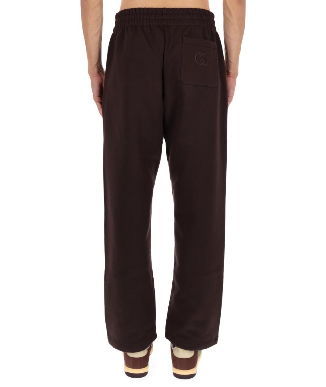 GUCCI Коричневые повседневные брюки, фото 5